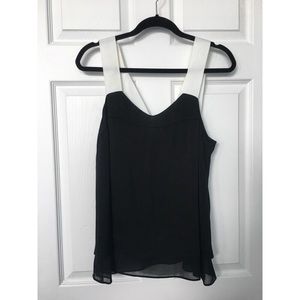 Banana Republic black and white tank